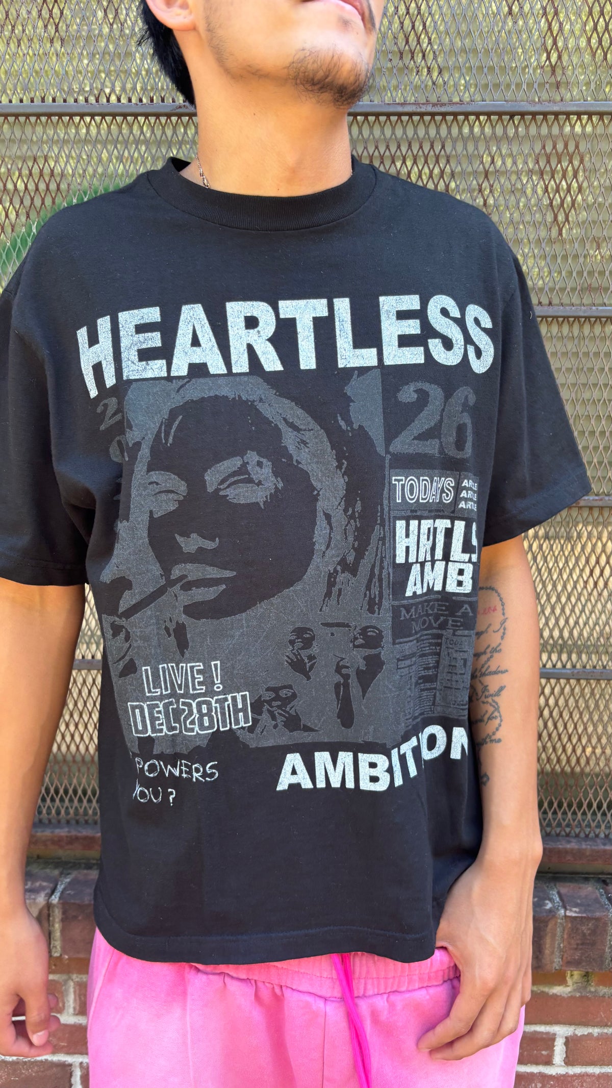 Black Newsletter T-Shirt